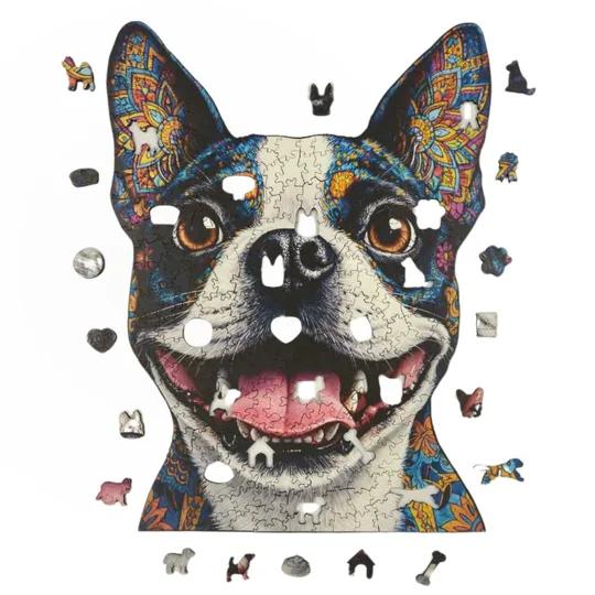 Quebra-Cabeça de Madeira 3D - Bulldog (segunda foto)