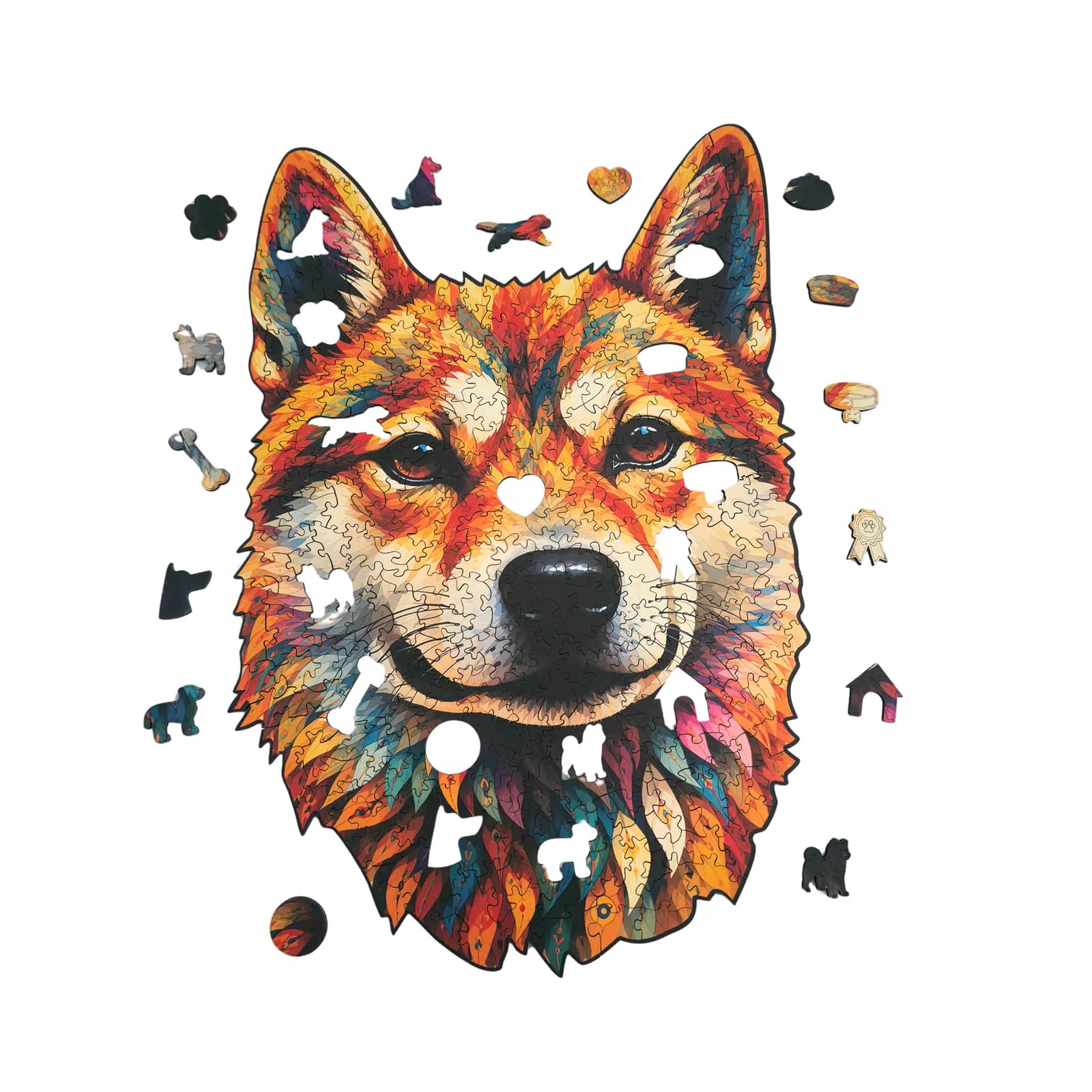 Quebra-Cabeça de Madeira 3D - Shiba Inu (segunda foto)