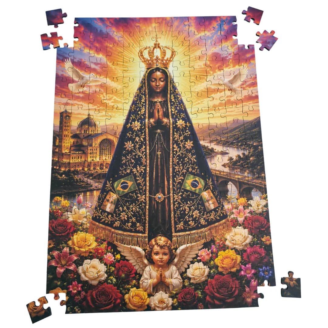 Quebra-Cabeça de Madeira 3D - N. Senhora Aparecida (segunda foto)